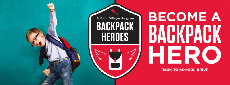 Youth Villages holding Backpack Heroes campaign