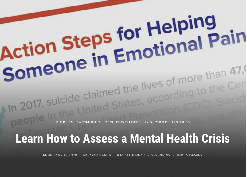 Learn How to Assess a Mental Health Crisis
