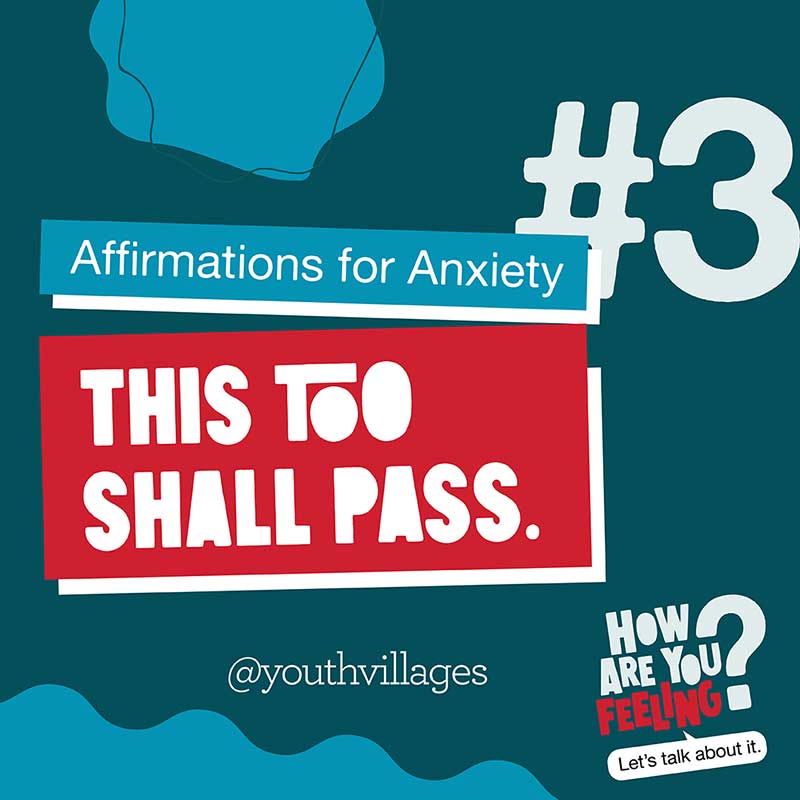 Mental Health Awareness Affirmations - This too shall pass