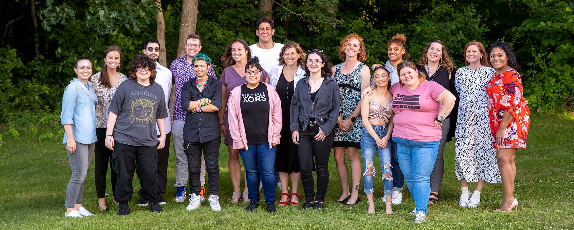 group of LifeSet youth and teachers at a job prep class