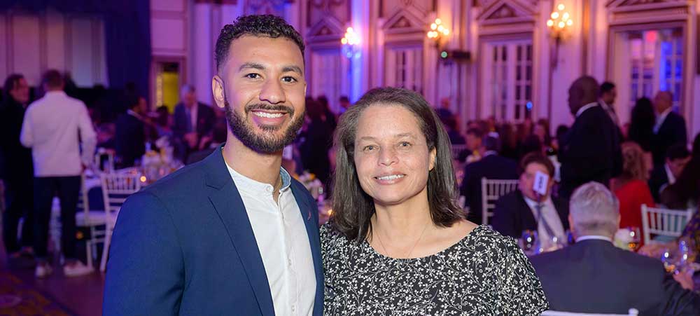 Clinical specialist, Noah and Jack's mother at Spring Celebration gala