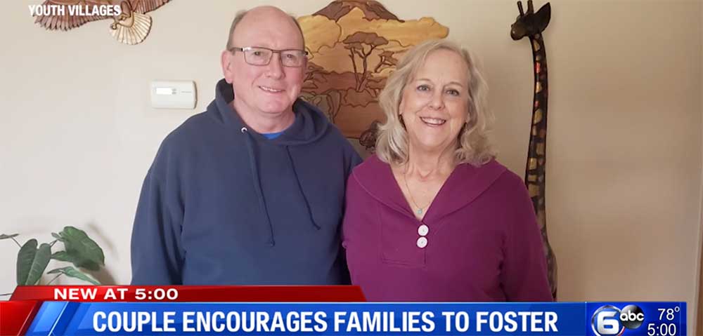 Foster parents, Tim and Mary Molamphy