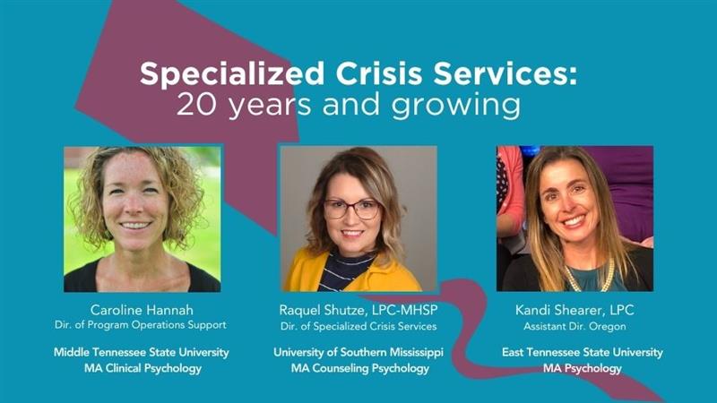 Specialized Crisis Services: 20 years and growing