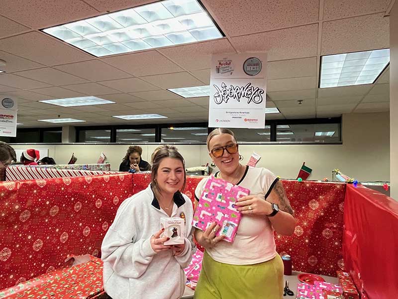 Journeys Holiday Heroes wrapping party