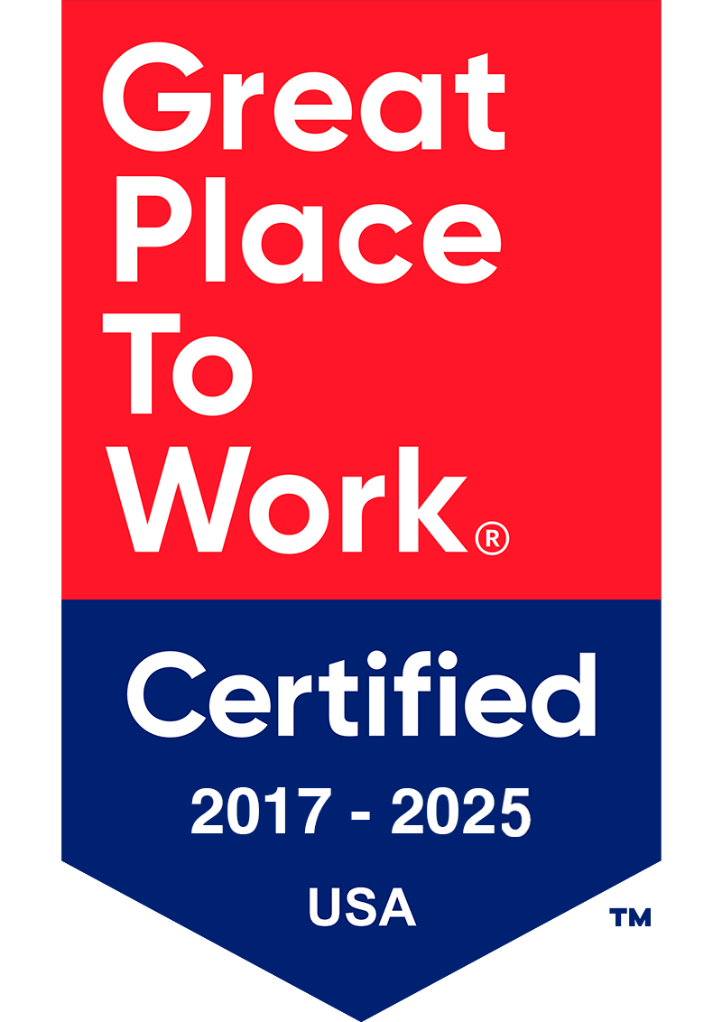 Youth Villages Great Place to Work certification badge 2017 through 2025