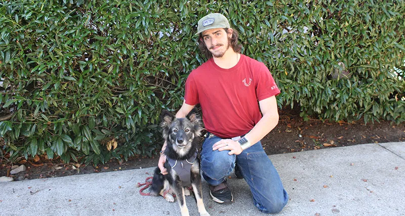 Brayden-with-dog Brayden with his dog