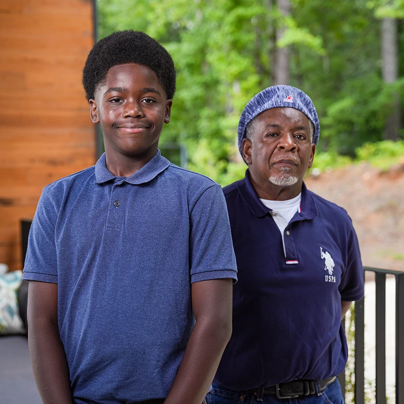 mentor and mentee posing for a photo