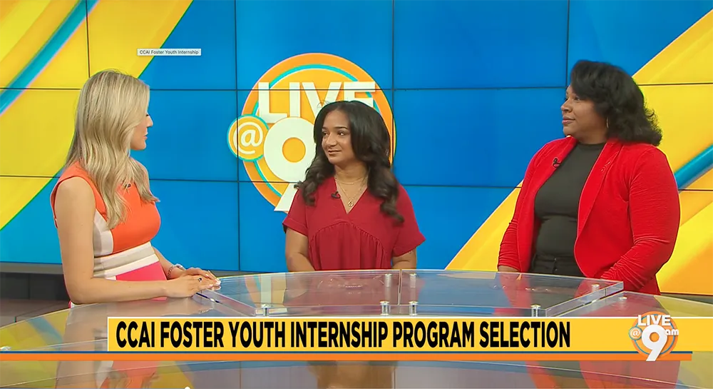 CCAI-Foster-Youth-Internship-Program Layla, a LifeSet young adult on WJTV's Live at 9