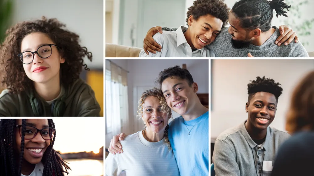 photo collage of young adults